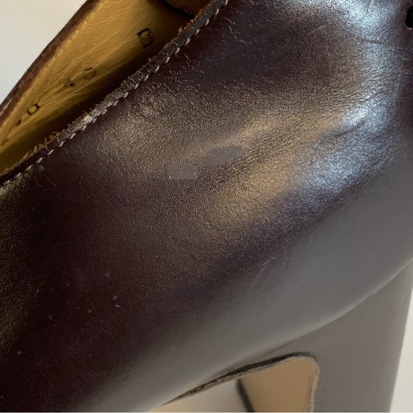 Bottega Veneta Brown Leather Heel Lace Ankle Shoes Boots Size 10 - Picture 15 of 15